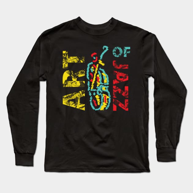 Art Of Jazz Bass Player Long Sleeve T-Shirt by jazzworldquest